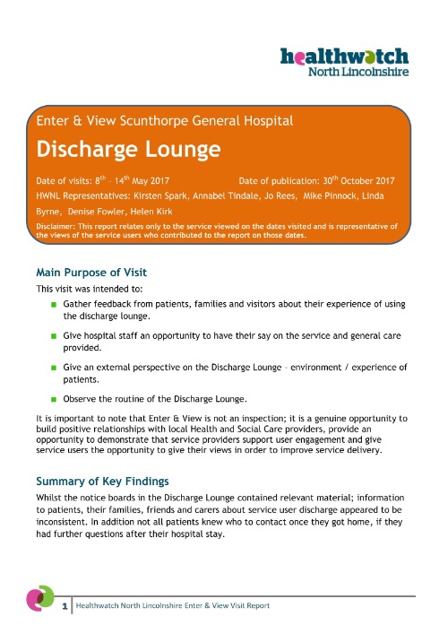 Discharge Lounge