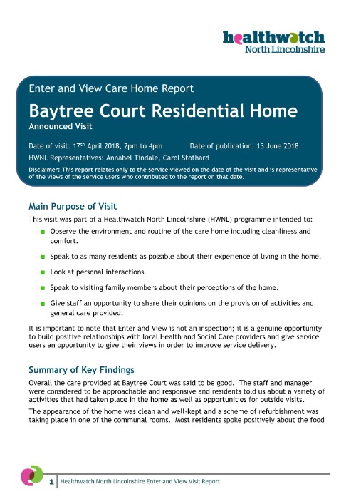 Baytree Court Residential Home