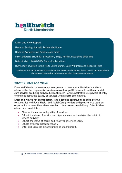 Carseld Residential Home