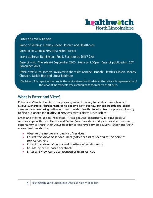 Lindsey Lodge Hospice and Healthcare