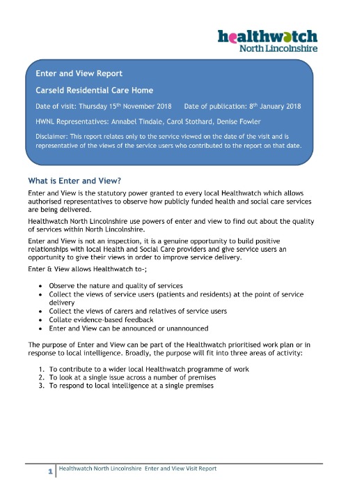 Carseld Residential Home