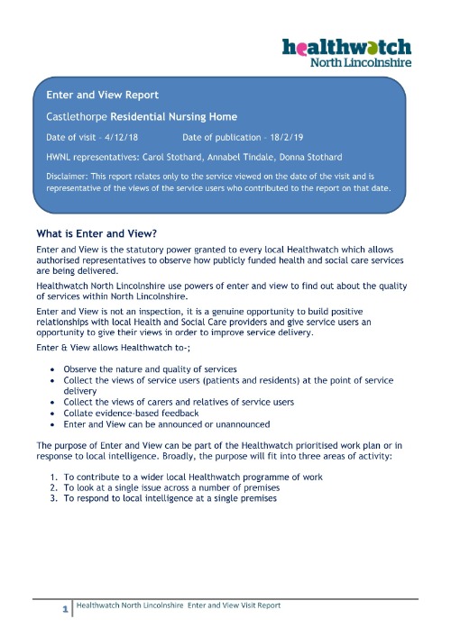 Castlethorpe Residential Nursing Home