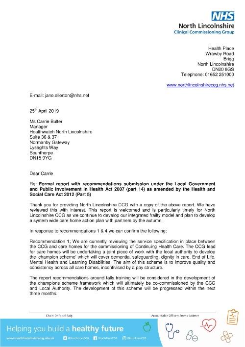 Falls in residential care homes